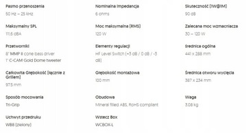 Настенный динамик Monitor Audio W180