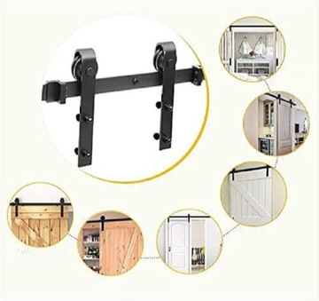 АМАРНАЯ ДВЕРЬ СИСТЕМА РАЗДВИЖНЫХ ДВЕРЕЙ КОМПЛЕКТ ФУРНИТУРЫ 2M LOFT RETRO BARNDOOR