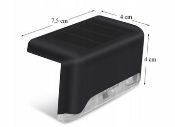 НАБОР из 8 светодиодных солнечных лестничных светильников, водонепроницаемых