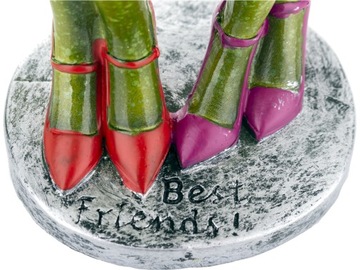 Декоративная фигурка лягушки 18 х 10 х 7 см Две дамы-лягушки с напитками Друзья