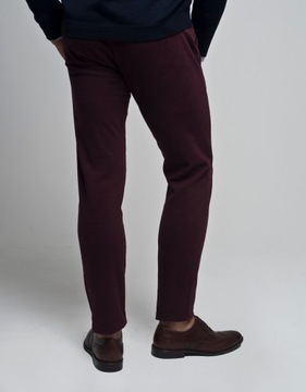 spodnie męskie chino teramo bordo slim 38 34