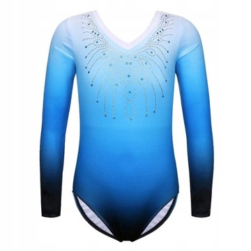 BODY BALETOWE STRÓJ DO TAŃCA GIMNASTYKI OMBRE 130