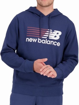 BLUZA NEW BALANCE męska MT23902NNY z kapturem M