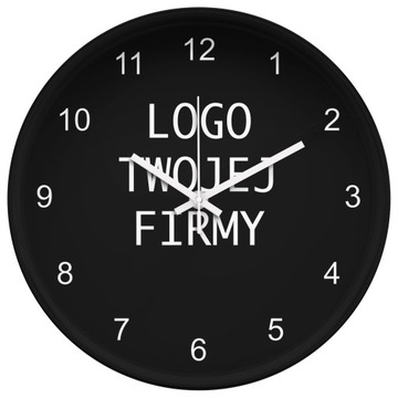 Zegar ścienny cichy z logo firmy różne obudowy 25