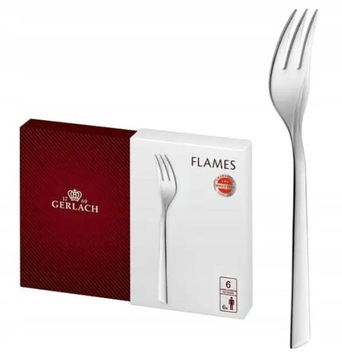 Widelczyki do ciasta 6 szt GERLACH FLAMES