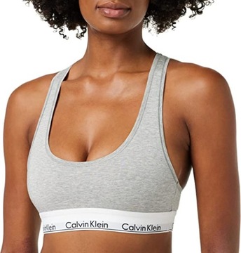 Szary pręgowany biustonosz Calvin Klein Clothes