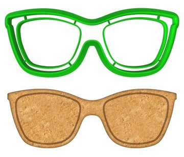 Foremka Wykrawacz do Pierników Ciastek Dzień Babci i Dziadka Okulary 10cm