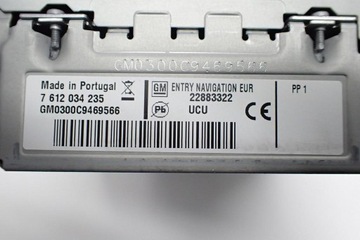 NAVI NAVI RADIO FACTORY ОРИГИНАЛ 95196687 OPEL INSIGNIA I A 12R