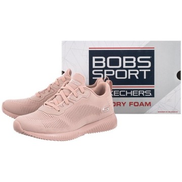 buty sneakers damskie Skechers Bobs Squad 32504-PNK 37
