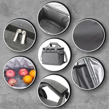 ТЕРМАЛЬНАЯ ПЛЯЖНАЯ СУМКА ДЛЯ ПИКНИКА БОЛЬШОЙ ХОЛОДИЛЬНИК ДЛЯ ЕДЫ НАПИТКИ ЛАНЧ-БОКС