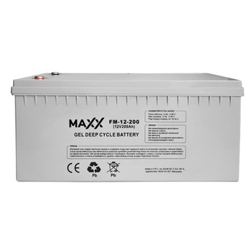 AKUMULATOR ŻELOWY 12-FM-200 GEL 200AH 12V SZCZELNY