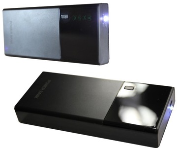 Powerbank 50000mAh 3xUSB LCD Latarka GigA Czarny