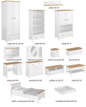 ИГРУШЕЧНЫЙ СУНДУК БЕЛАЯ СКАМЬКА СТОЛ SO-10