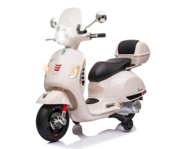 Каталка на акумулятор мотоцикл для дітей вогні LED Vespa Milly Mally