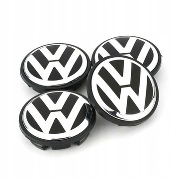 КОЛПАЧОК КОЛПАЧОК НА КОЛЁСНЫЕ ДИСКИ VW 4 ШТУКИ VW 65MM ЗАГЛУШКИ НАКЛЕЙКИ 