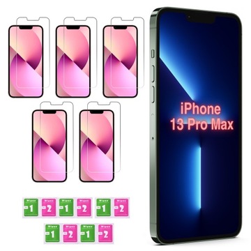 5x Szkło Hartowane 9H Szybka do iPhone 13 Pro Max