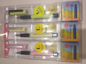 ПЕРЬЕВАЯ РУЧКА ДЛЯ ЛЕВРУКИ + КАРТРИДЖИ CRESCO