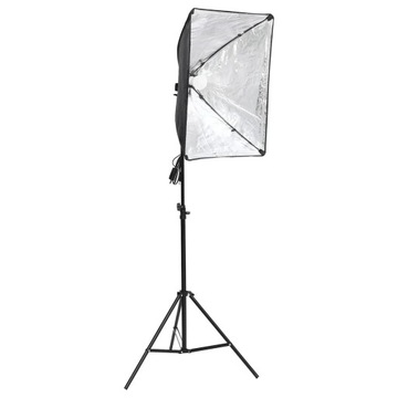 vidaXL Zestaw studyjny z lampą softbox i tłem, 3094671