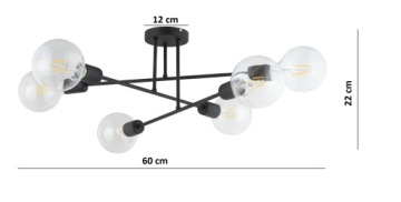 ПОТОЛОЧНЫЙ СВЕТИЛЬНИК, СВЕТОДИОДНАЯ ЛЮСТРА LOFT EDISON