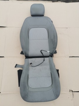 KIA CEED II FOTEL LEWY PRZÓD TAPICERKA SZARY