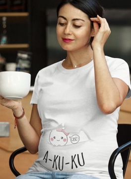 ФУТБОЛКА ДЛЯ МАТЕРИЛОВ ПОДАРОК ​​БУДУЩЕЙ МАМЕ КУ КУ