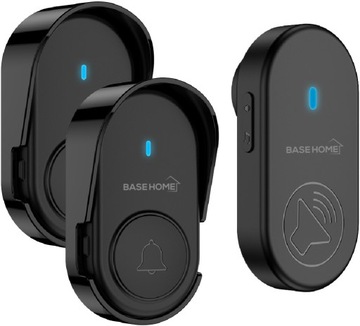 Беспроводной дверной звонок с розеткой 230 В, водонепроницаемый навес 250 м, IP44