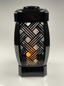 ГЛАМУРНЫЙ ЧЕРНЫЙ ФОНАРЬ ИЗ РОТАНГА