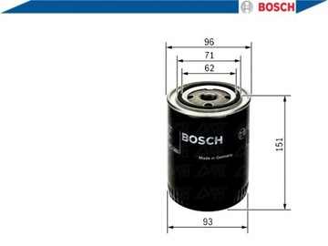 BOSCH FILTR OLEJE VW DIESEL