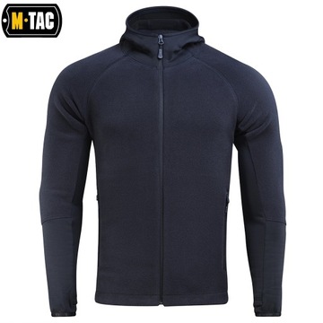 BLUZA MĘSKA ROZPINANA POLAR HOODIE POLARTEC SPORT M-TAC DARK NAVY BLUE L