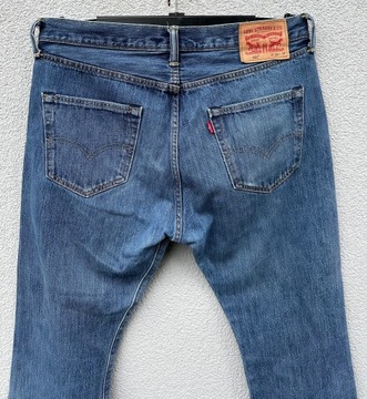 Levis 501 W34 L30 niebieskie spodnie jeansowe levi’s strauss