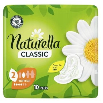 NATURELLA CLASSIC Podpaski ze skrzydełkami Normal 10 szt.