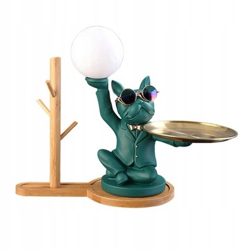 Statua z uchwytem na klucze z lampką nocną