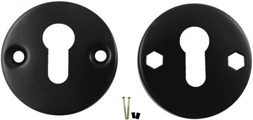 BISZKOPT ROZETA DOLNA CZARNA WKŁADKA KLAMKA