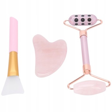 Роликовый массажер для лица Gua Sha Board Набор кистей для маски