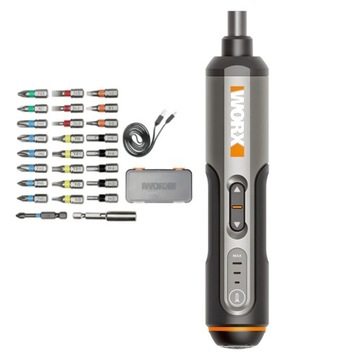 WX240 Wkrętak Akumulatorowy 4V 1,5Ah 5Nm 24el. LED WORX