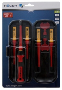 ОТВЕРТКИ HOGERT ОТВЕРТКИ ДЛЯ ЭЛЕКТРИКОВ 1000В 8e