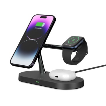ИНДУКТИВНОЕ ЗАРЯДНОЕ УСТРОЙСТВО QI ПОДСТАВКА ДЛЯ MAGSAFE ДЛЯ IPHONE/AIRPODS/ЧАС