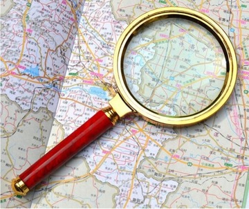 КЛАССИЧЕСКАЯ РУЧНАЯ УВЕЛИЧКА 60 мм ЗОЛОТОЕ СТЕКЛО ELEGANT