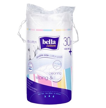 PŁATKI KOSMETYCZNE BELLA COTTON Okrągłe 30 szt.
