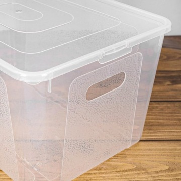 Органайзер прозрачный контейнер 17л пластиковый ящик с крышкой