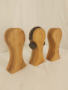 Деревянная головка для наушников.