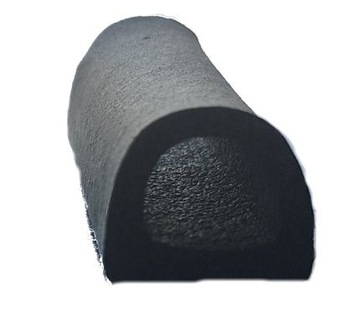 УПЛОТНИТЕЛЬ ДЛЯ ОКОН И ДВЕРЕЙ, ПРОФИЛЬ Д, 25м, ЧЕРНЫЙ