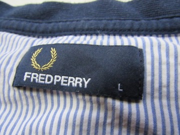 FRED PERRY/ ORYGINALNY GRANATOWY T SHIRT /L