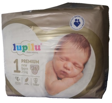 Pieluszki Pieluchy Lupilu rozm1 Premium 26 szt