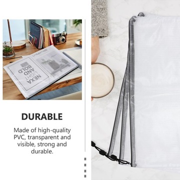 Сетчатая сумка для документов Пластиковые пакеты на молнии Сетчатая молния 12 шт.