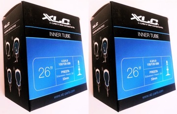 Dętka 26x4,0/4,9 FATBIKE 100/120-559 zawór Presta 33mm XLC 2szt dwupak BOX