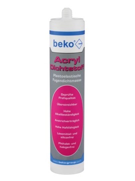 BEKO AKRYL POPIELATY SZARY 310ml