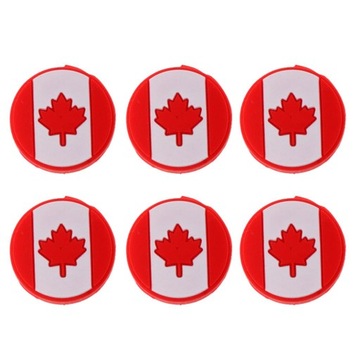 10x6 шт. силиконовая теннисная ракетка с флагом Канады
