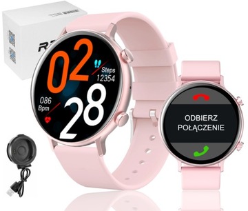 SMARTWATCH Damski Zegarek DLA KOBIETY ROZMOWY PL