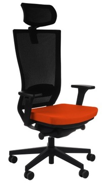Ergonomiczny Fotel Biurowy Marti Siatka Pomarańcz